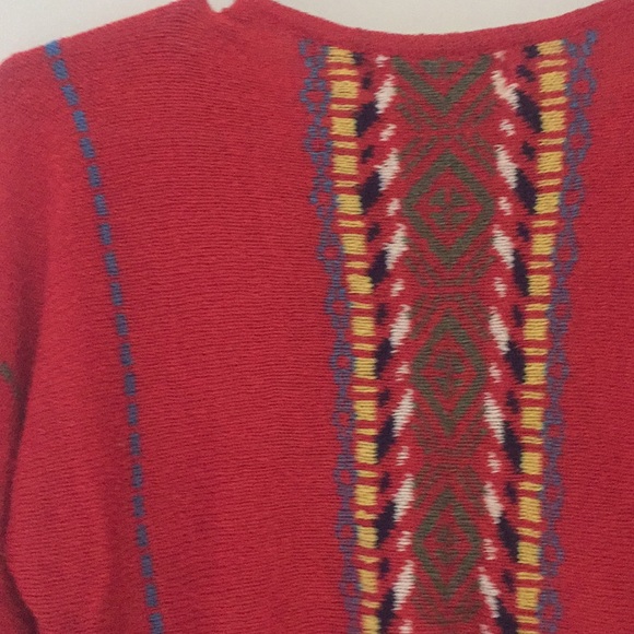 80’s Vintage Southwestern Print Sweater - Picture 6 of 7